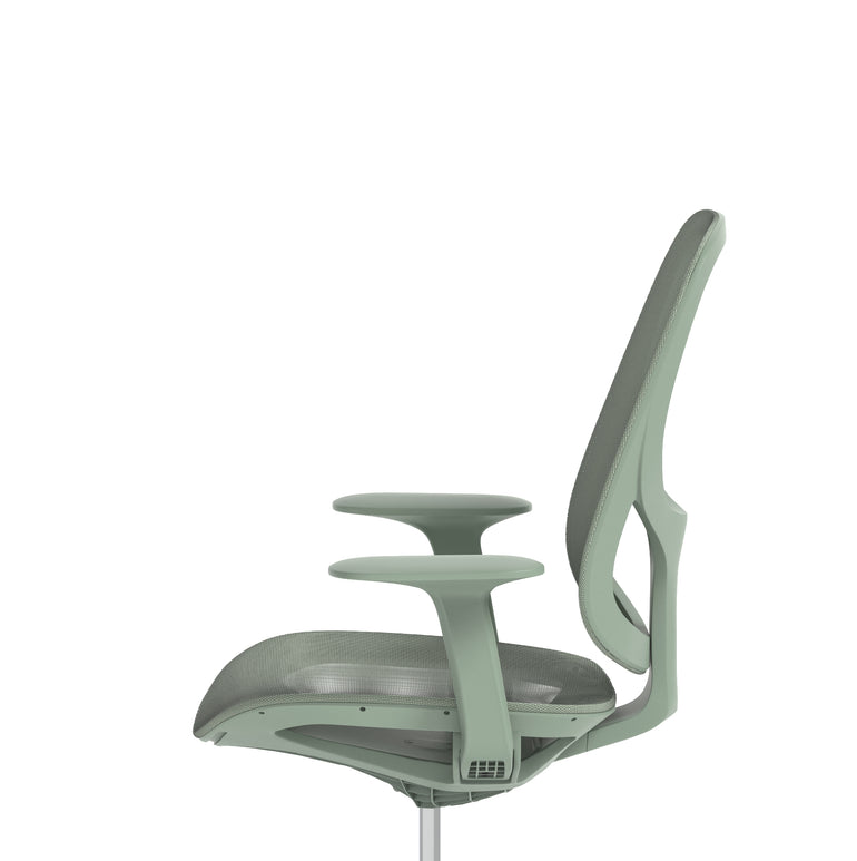 Tutti Mesh Medium Back Office Chair with Arms, Multiple Colours, Self-Assembly, Mesh & Polypropylene, 3 Year Mechanical Warranty – Modern Task Operator Computer Chair