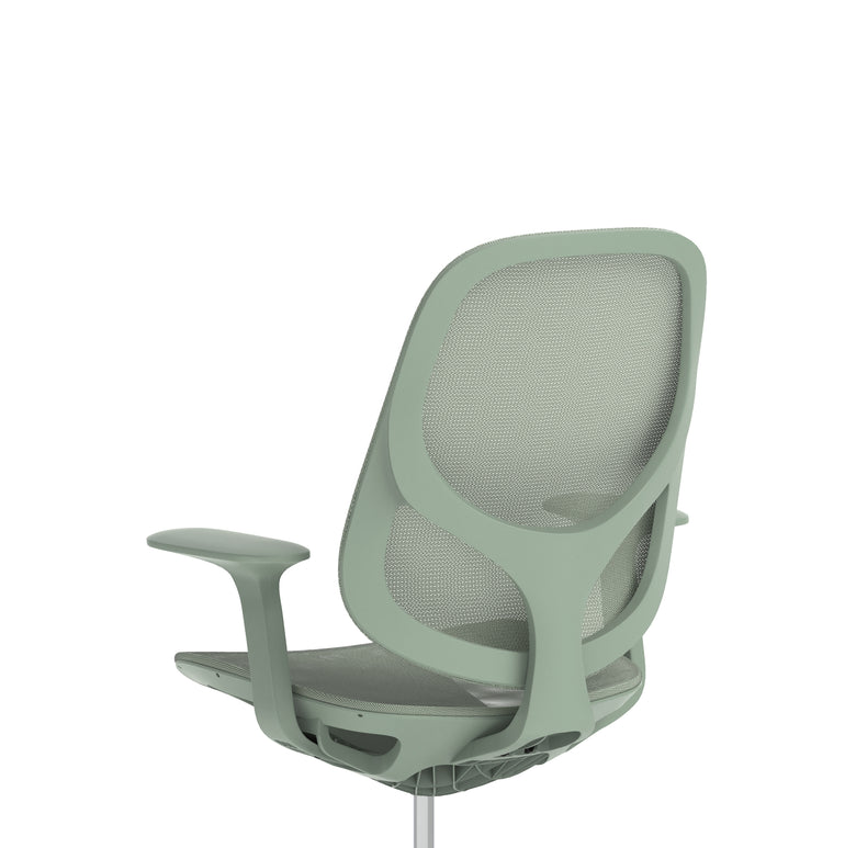 Tutti Mesh Medium Back Office Chair with Arms, Multiple Colours, Self-Assembly, Mesh & Polypropylene, 3 Year Mechanical Warranty – Modern Task Operator Computer Chair