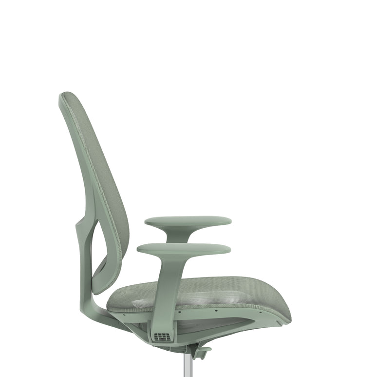 Tutti Mesh Medium Back Office Chair with Arms, Multiple Colours, Self-Assembly, Mesh & Polypropylene, 3 Year Mechanical Warranty – Modern Task Operator Computer Chair