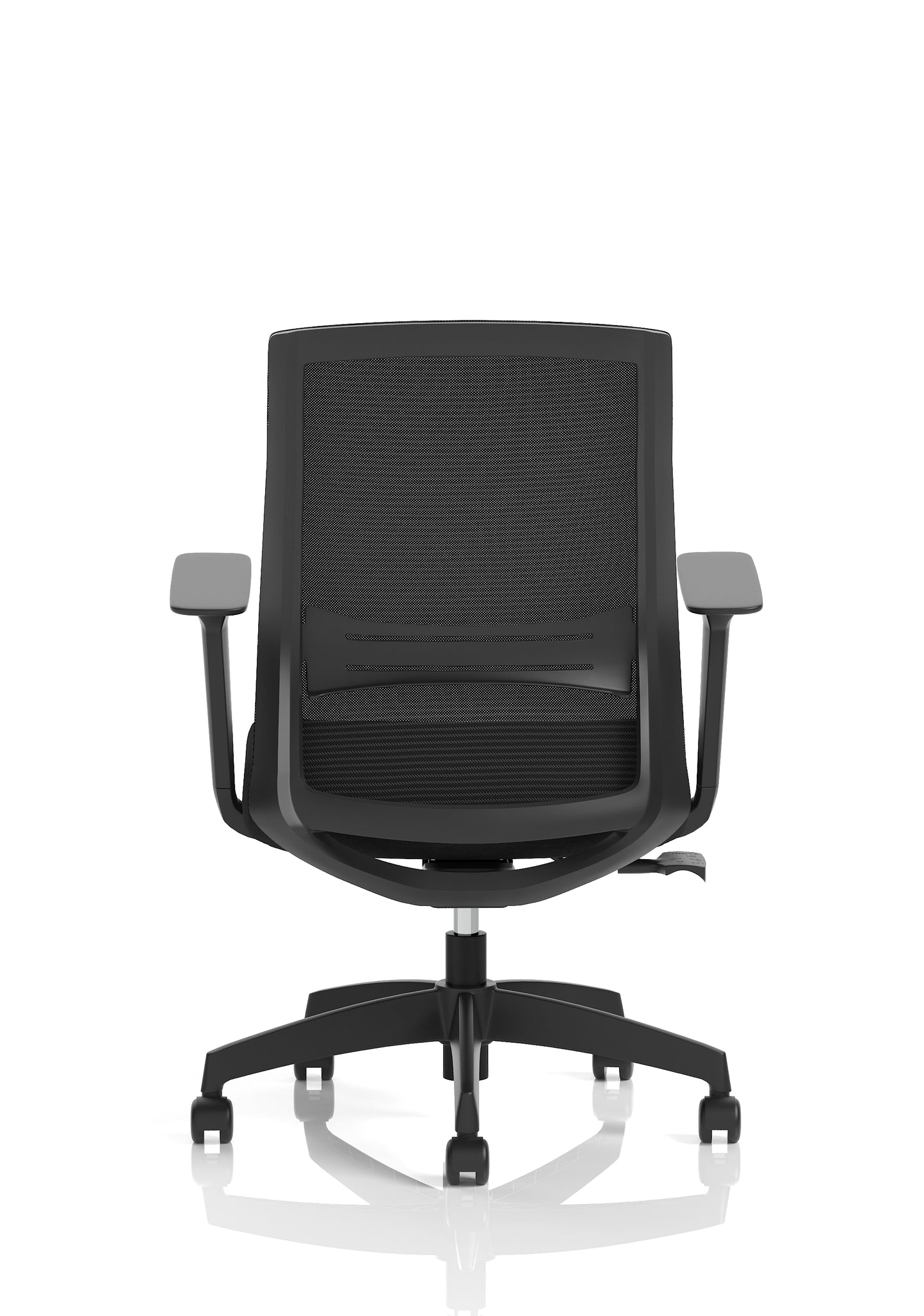 Ventra Mesh Back Office Chair, Black Fabric, Height Adjustable Arms, with or without Headrest, Ergonomic Task Operator Chair, Self-Assembly, 5 Year Warranty