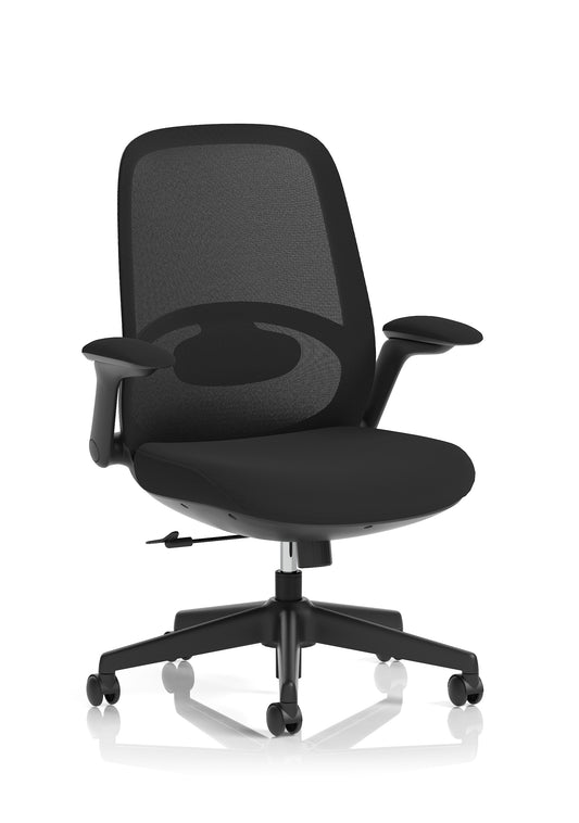 Crew 2 Ergonomic Mesh Back Task Chair, Black – Breathable Fabric, Self-Assembly, 5 Year Warranty