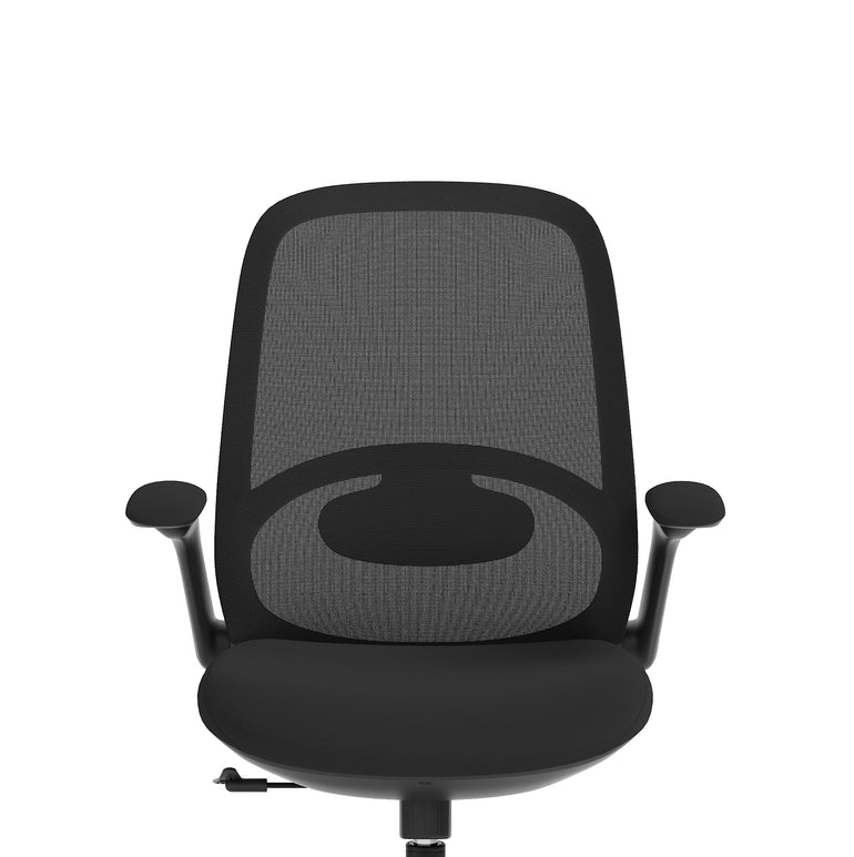 Crew 2 Ergonomic Mesh Back Task Chair, Black – Breathable Fabric, Self-Assembly, 5 Year Warranty