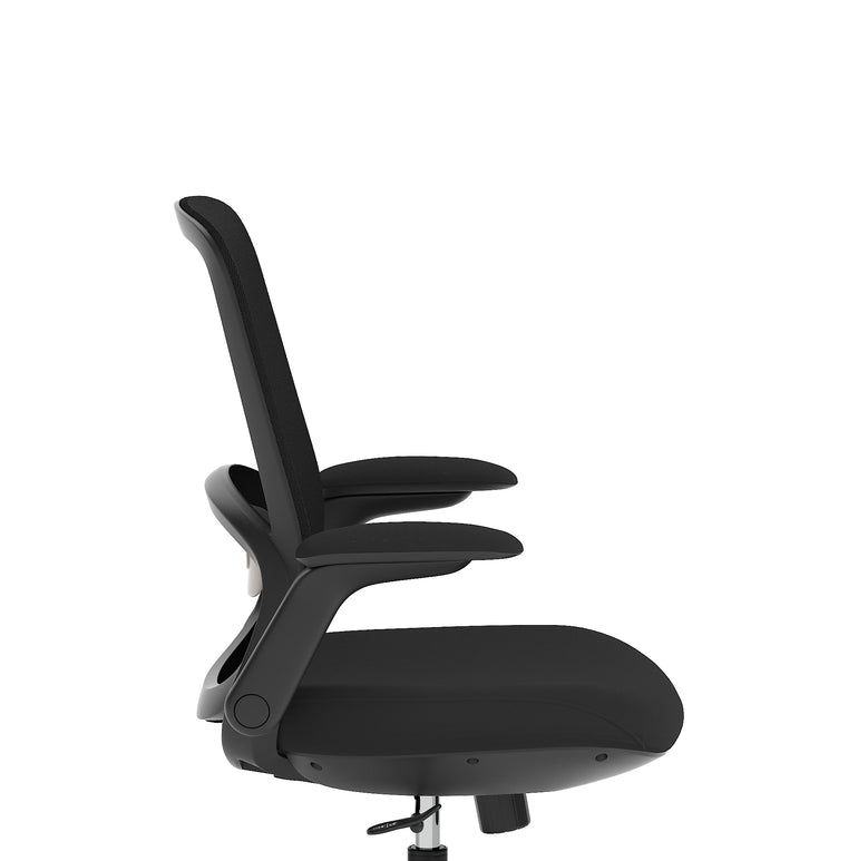 Crew 2 Ergonomic Mesh Back Task Chair, Black – Breathable Fabric, Self-Assembly, 5 Year Warranty
