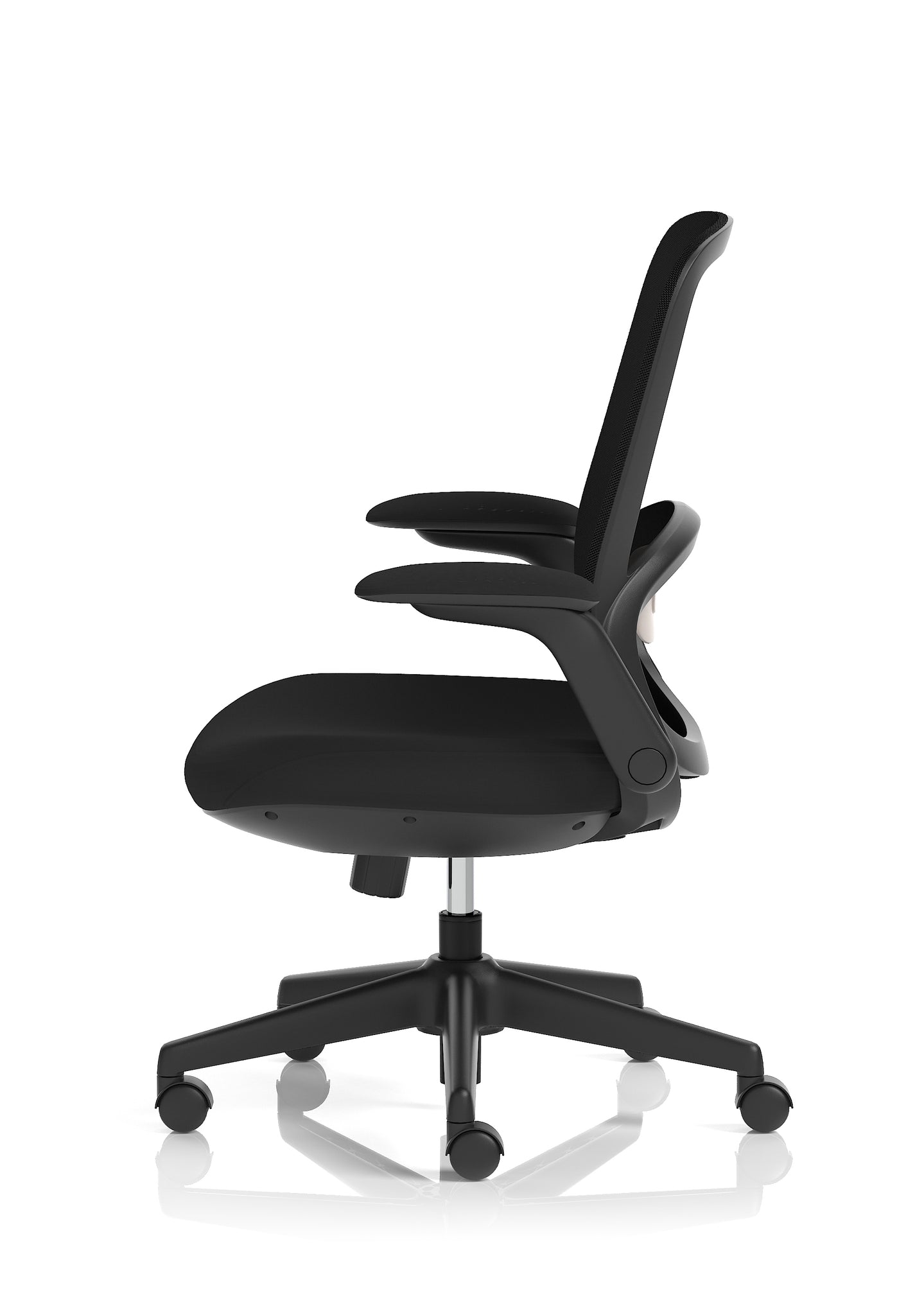 Crew 2 Ergonomic Mesh Back Task Chair, Black – Breathable Fabric, Self-Assembly, 5 Year Warranty