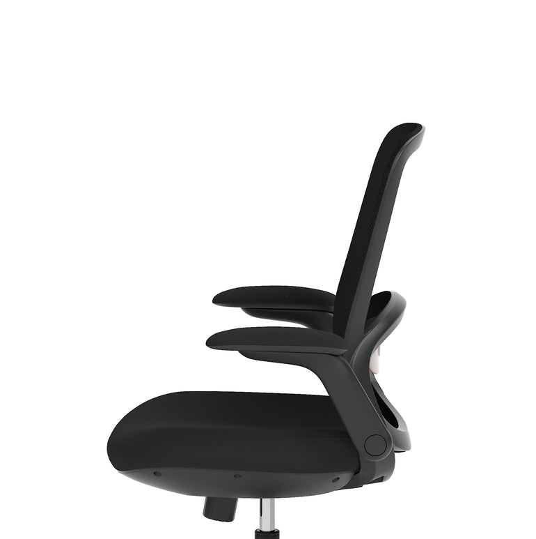 Crew 2 Ergonomic Mesh Back Task Chair, Black – Breathable Fabric, Self-Assembly, 5 Year Warranty
