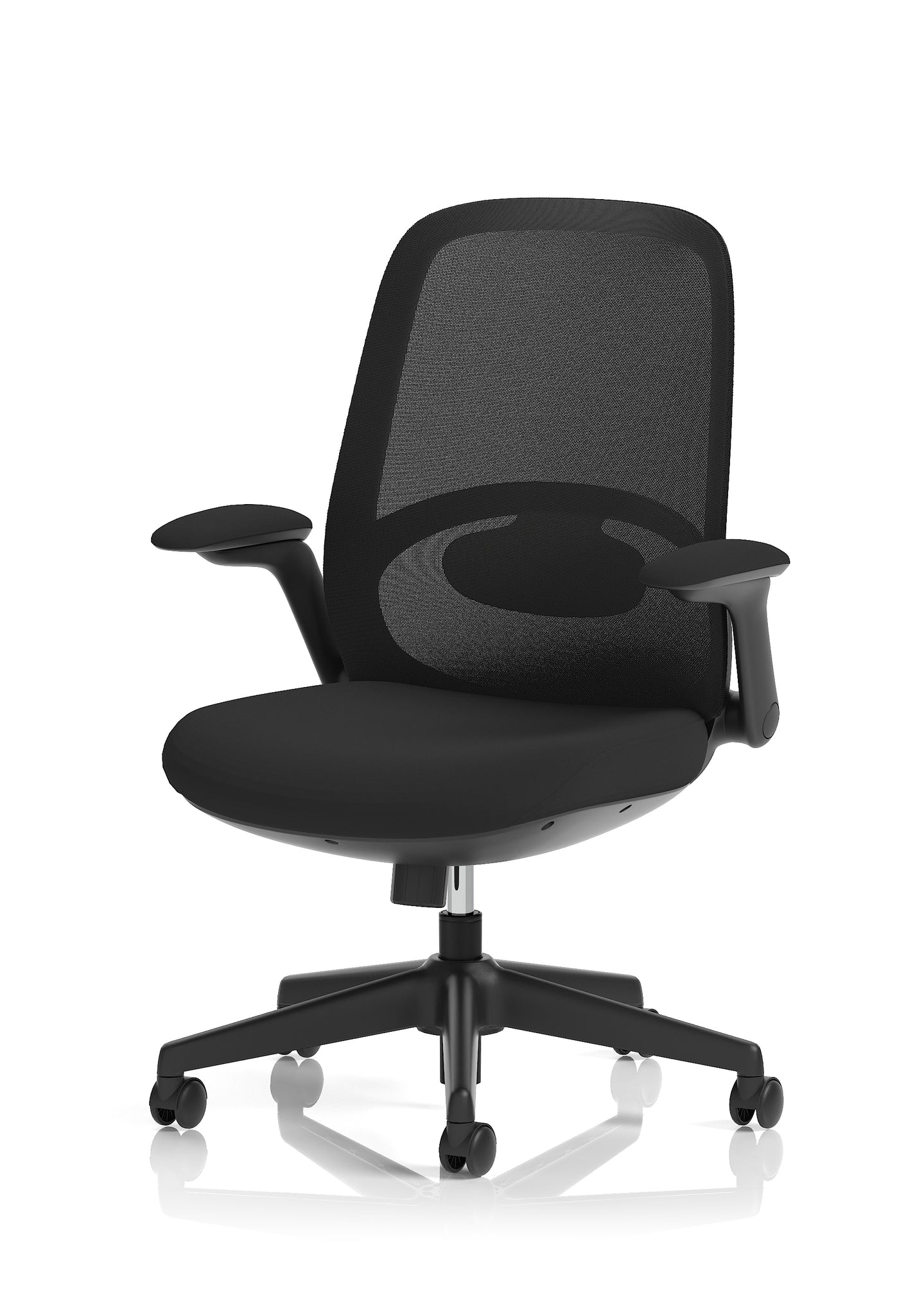 Crew 2 Ergonomic Mesh Back Task Chair, Black – Breathable Fabric, Self-Assembly, 5 Year Warranty