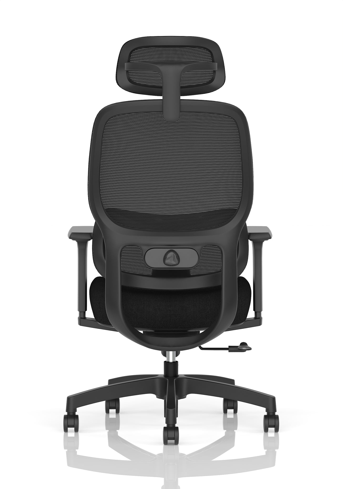 Rowan Mesh Back Office Chair – Black, Ergonomic, Self-Assembly, Durable Fabric & Polypropylene, 5-Year Mechanical Warranty – Modern Home or Office Desk Chair