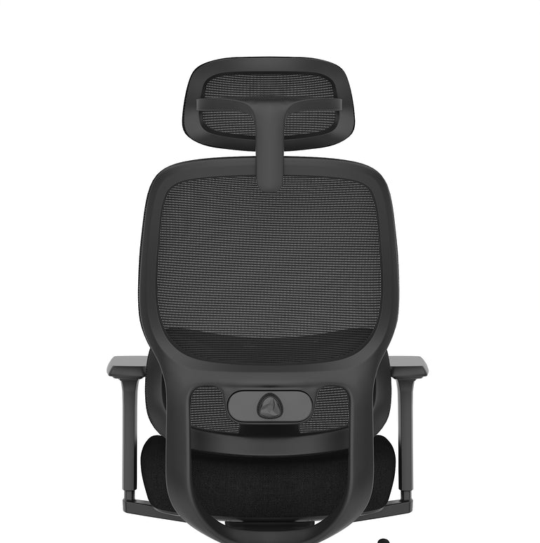 Rowan Mesh Back Office Chair – Black, Ergonomic, Self-Assembly, Durable Fabric & Polypropylene, 5-Year Mechanical Warranty – Modern Home or Office Desk Chair