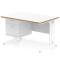  White & Natural Wood