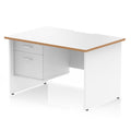  White & Natural Wood