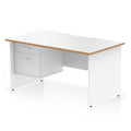  White & Natural Wood