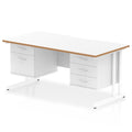  White & Natural Wood