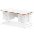  White & Natural Wood