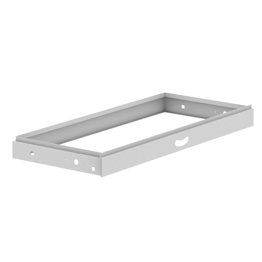 Qube Roll Out Suspended Filing Frame, Light Grey Steel, Fully Assembled Office Filing Drawer, 5 Year Warranty