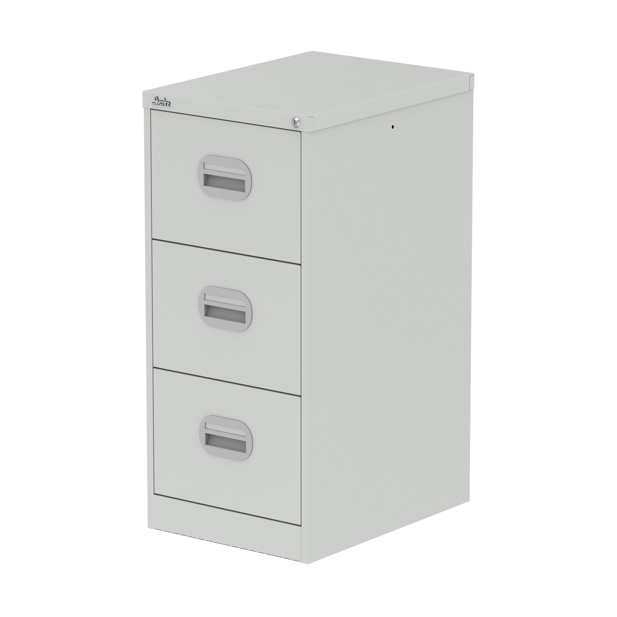 Qube Filing Cabinet – 2, 3 or 4 Drawer Steel Storage, Black, Light Grey or White, Pre-Assembled, 5 Year Warranty