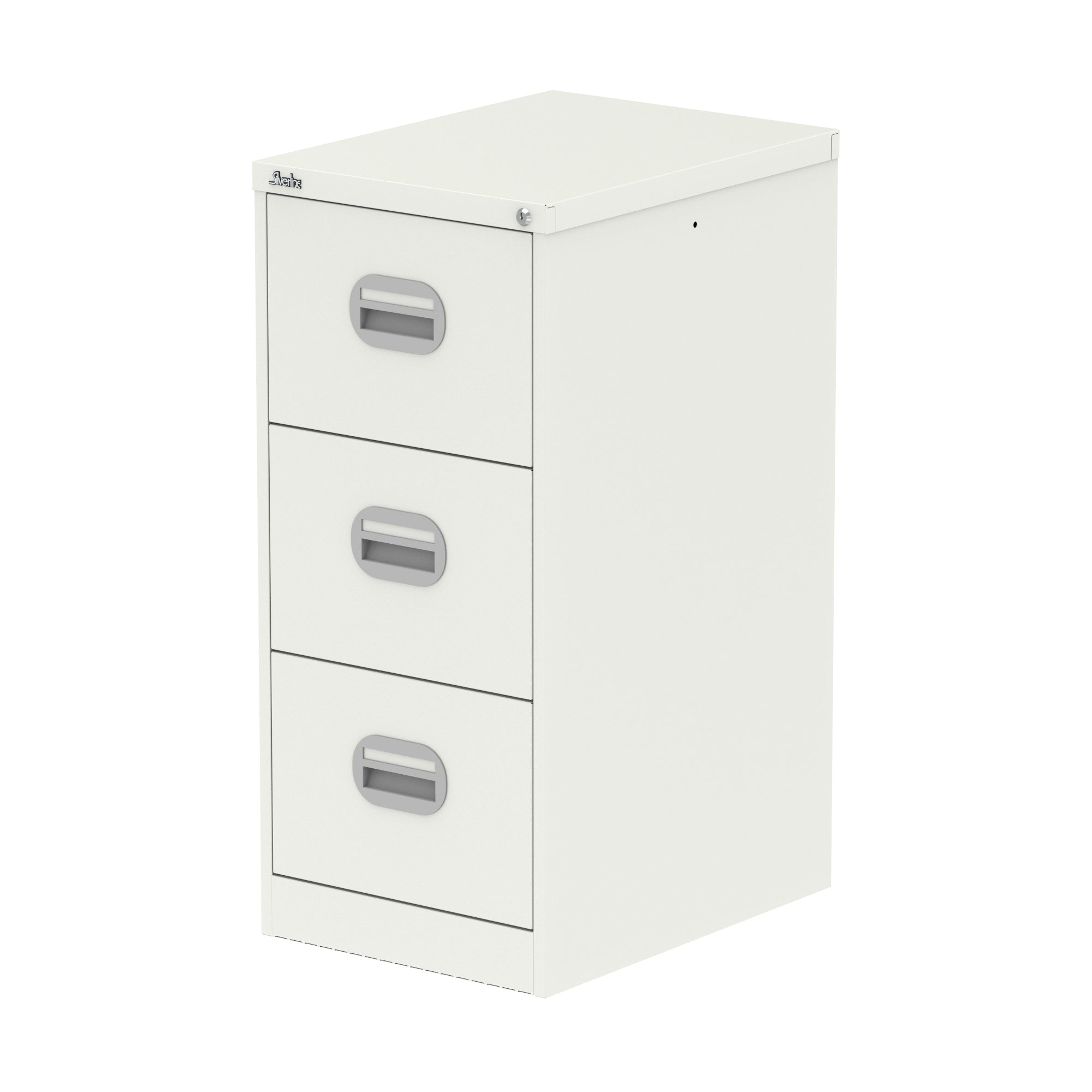 Qube Filing Cabinet – 2, 3 or 4 Drawer Steel Storage, Black, Light Grey or White, Pre-Assembled, 5 Year Warranty