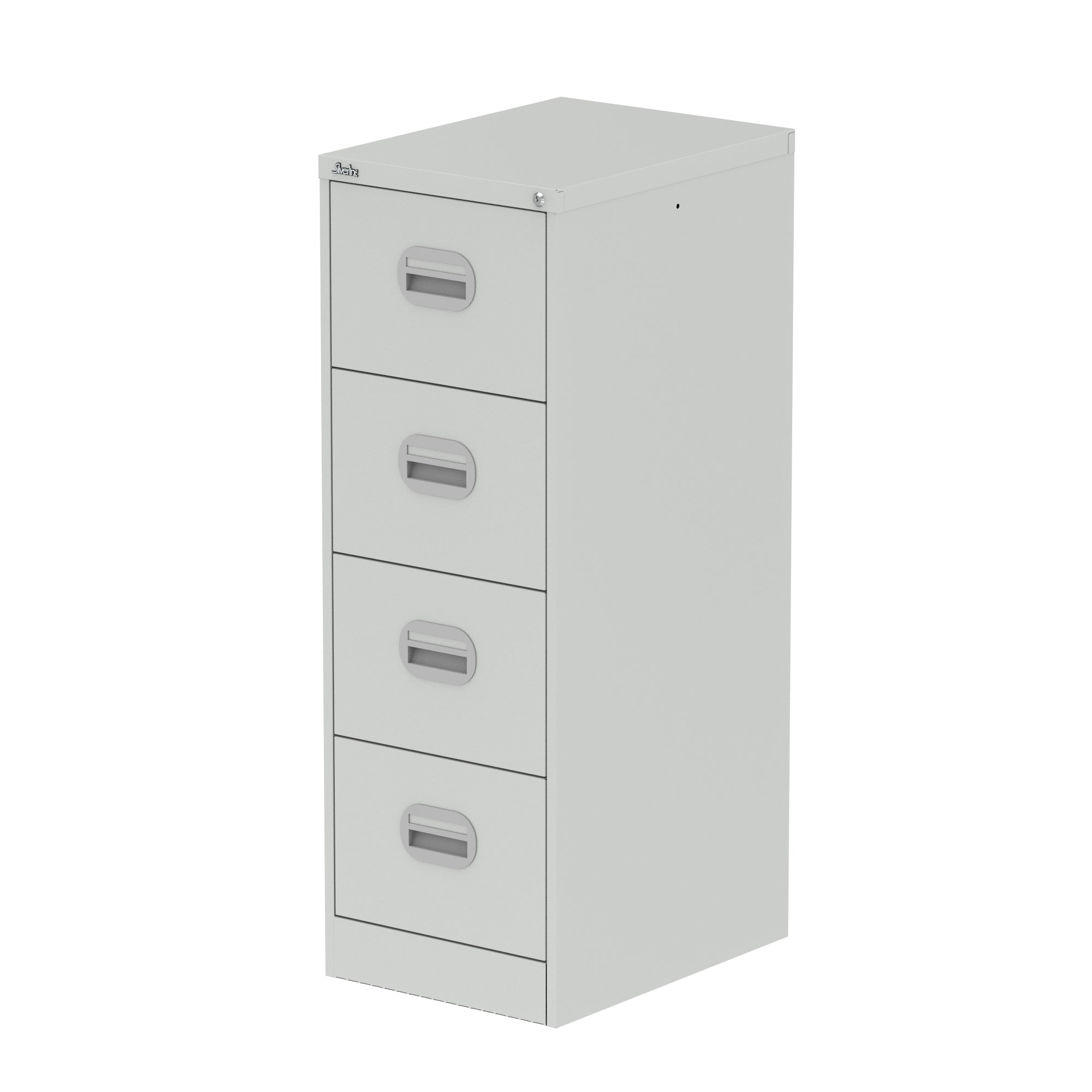 Qube Filing Cabinet – 2, 3 or 4 Drawer Steel Storage, Black, Light Grey or White, Pre-Assembled, 5 Year Warranty
