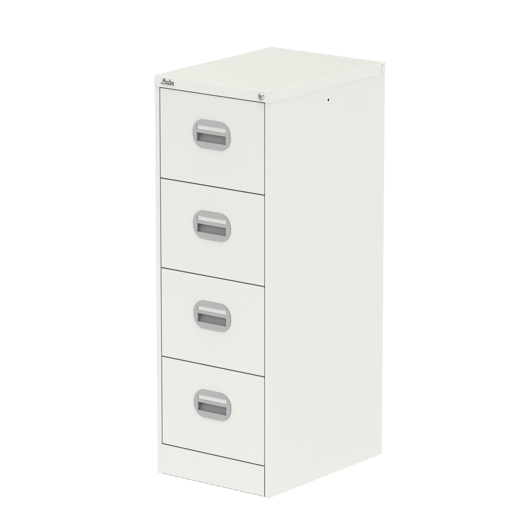 Qube Filing Cabinet – 2, 3 or 4 Drawer Steel Storage, Black, Light Grey or White, Pre-Assembled, 5 Year Warranty