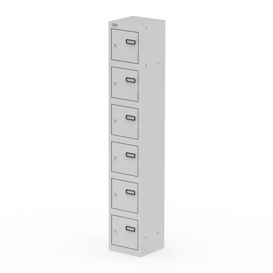 Qube Steel Locker 1800mm High, Multiple Door Options, Light Grey – Durable Office Storage, 5 Year Warranty