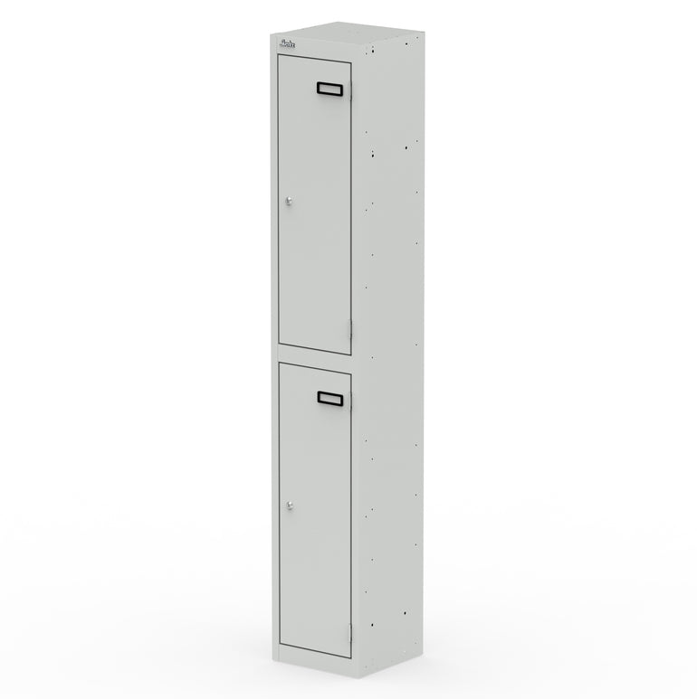 Qube Steel Locker 1800mm High, Multiple Door Options, Light Grey – Durable Office Storage, 5 Year Warranty