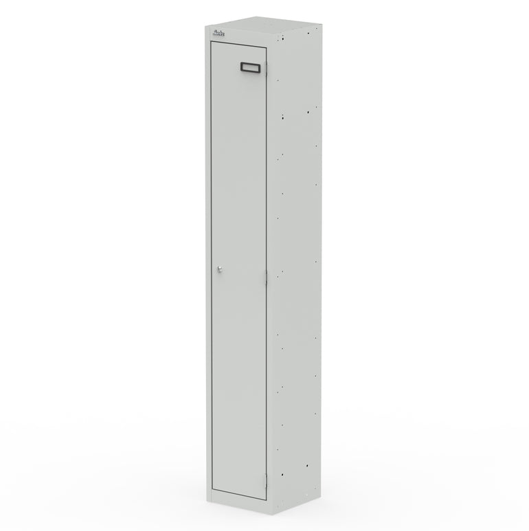 Qube Steel Locker 1800mm High, Multiple Door Options, Light Grey – Durable Office Storage, 5 Year Warranty