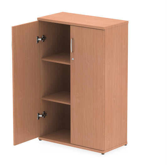 Impulse MFC Cupboard - Self-Assembly, 4 Sizes, 5-Year Guarantee, Adjustable Shelves, Lockable Doors - 800mm W x 400mm D (43-92kg)