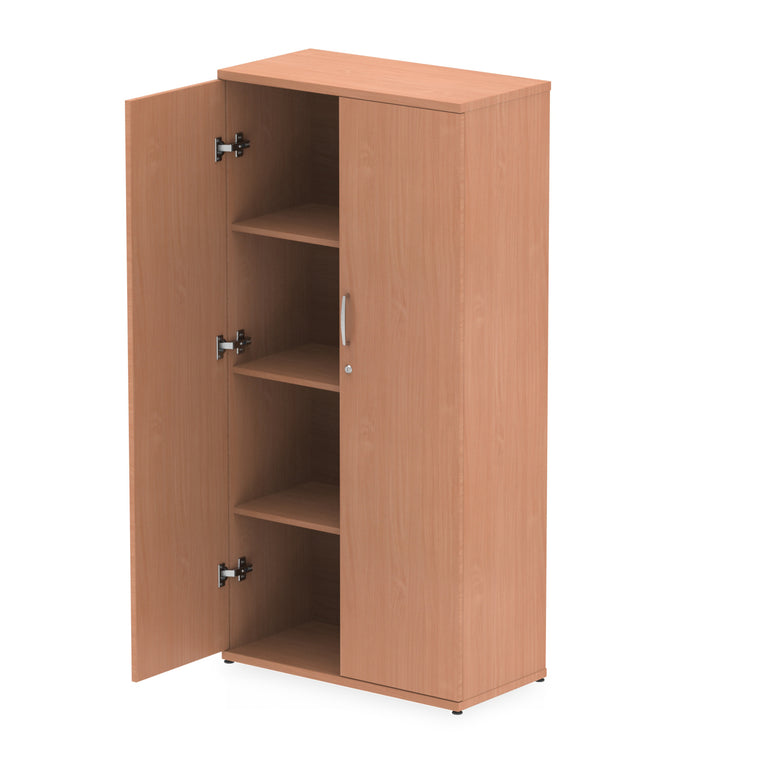 Impulse MFC Cupboard - Self-Assembly, 4 Sizes, 5-Year Guarantee, Adjustable Shelves, Lockable Doors - 800mm W x 400mm D (43-92kg)