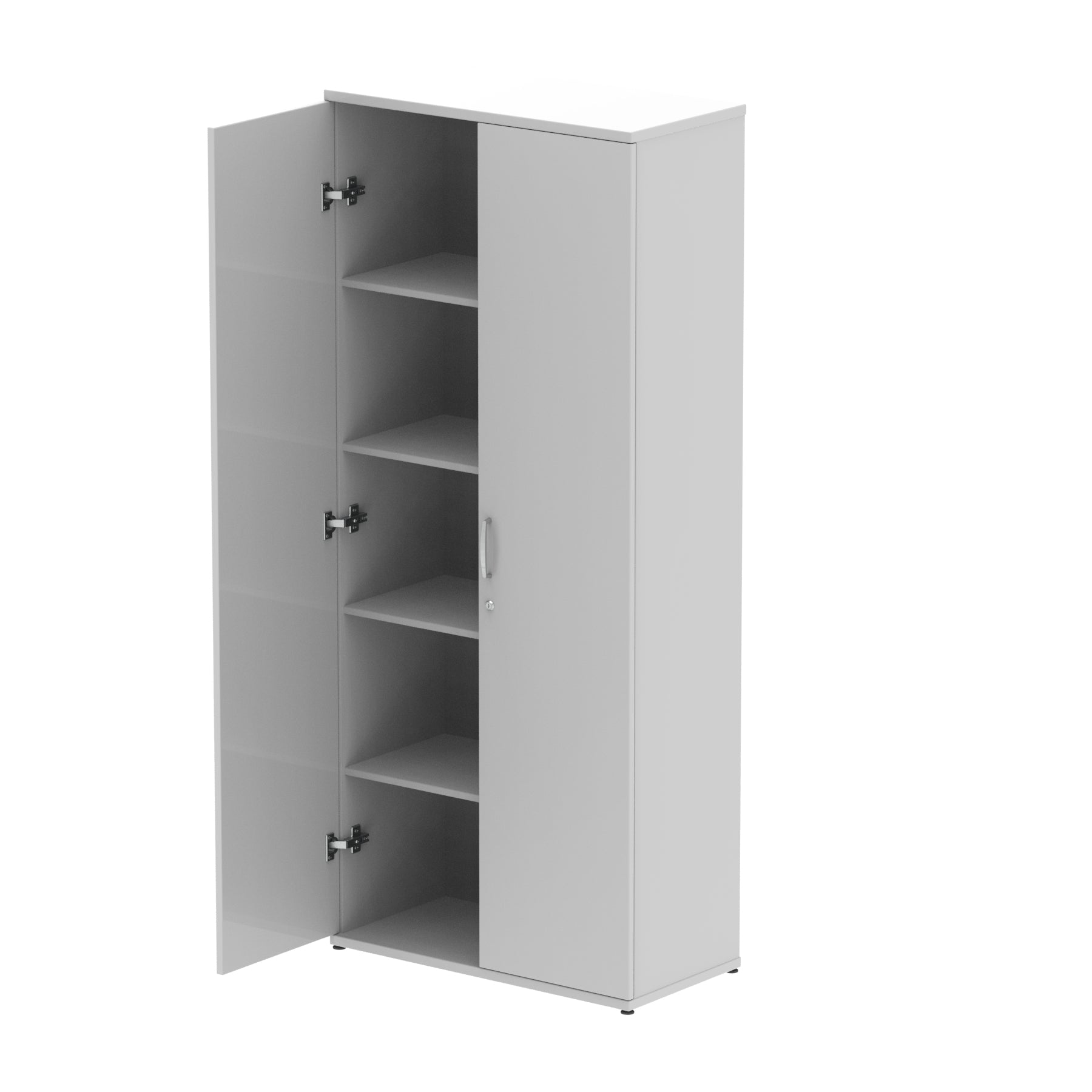 Impulse MFC Cupboard - Self-Assembly, 4 Sizes, 5-Year Guarantee, Adjustable Shelves, Lockable Doors - 800mm W x 400mm D (43-92kg)