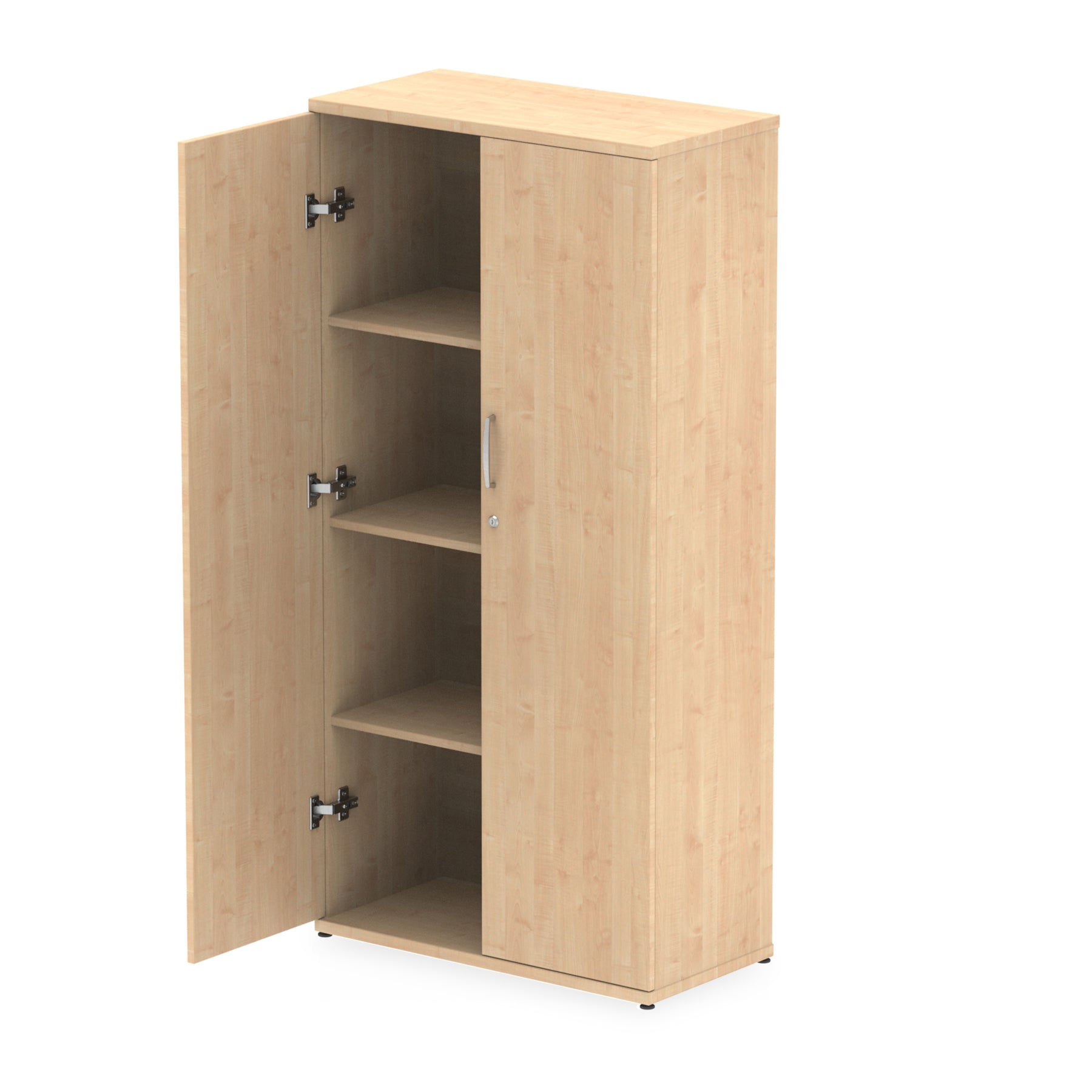 Impulse MFC Cupboard - Self-Assembly, 4 Sizes, 5-Year Guarantee, Adjustable Shelves, Lockable Doors - 800mm W x 400mm D (43-92kg)