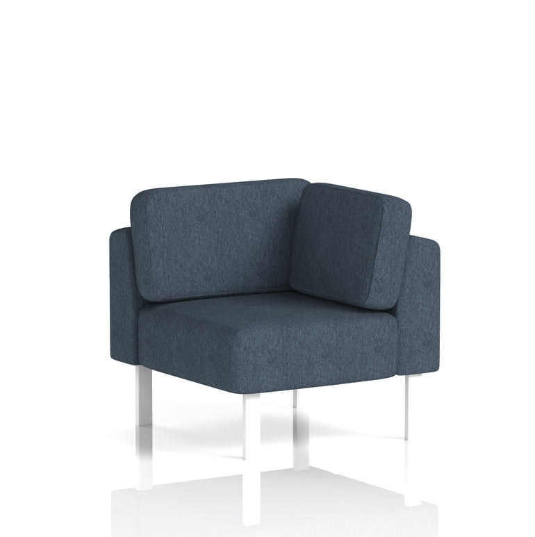 Brixworth Modular Office Corner Seating Unit – Custom Fabric Colours, Black or White Legs, Plywood & Foam Construction, Self-Assembly, 10yr Frame/5yr Fabric Warranty