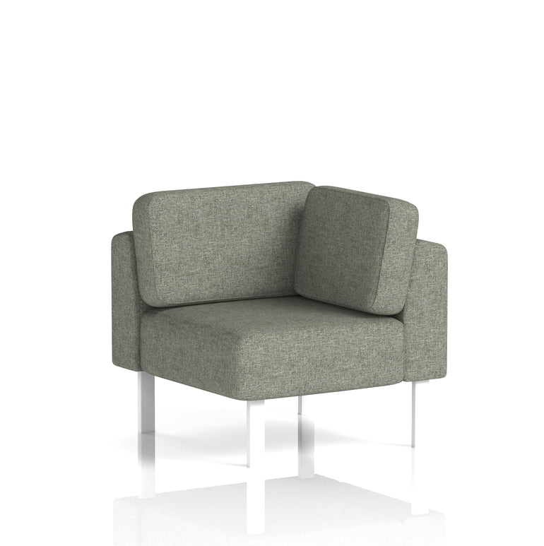 Brixworth Modular Office Corner Seating Unit – Custom Fabric Colours, Black or White Legs, Plywood & Foam Construction, Self-Assembly, 10yr Frame/5yr Fabric Warranty