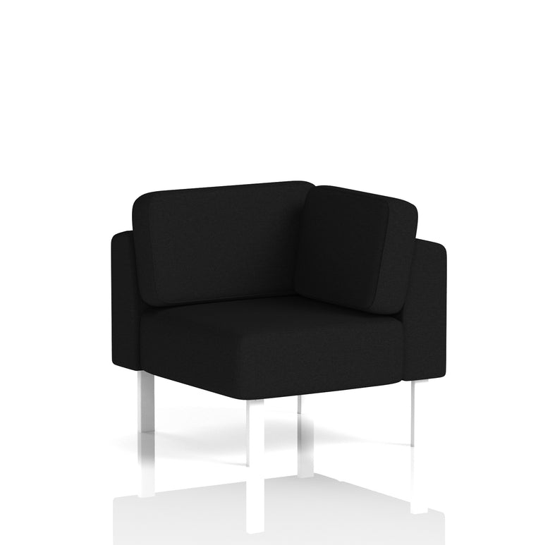 Brixworth Modular Office Corner Seating Unit – Custom Fabric Colours, Black or White Legs, Plywood & Foam Construction, Self-Assembly, 10yr Frame/5yr Fabric Warranty