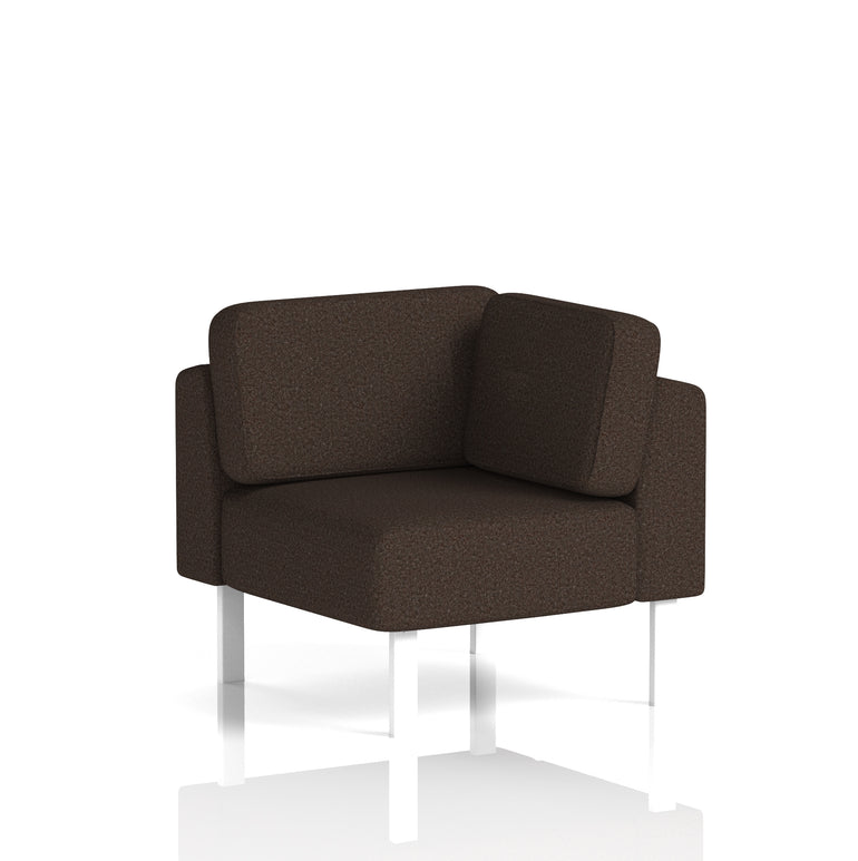 Brixworth Modular Office Corner Seating Unit – Custom Fabric Colours, Black or White Legs, Plywood & Foam Construction, Self-Assembly, 10yr Frame/5yr Fabric Warranty