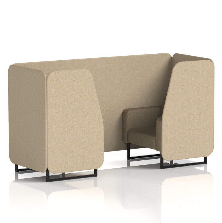 Brixworth Booth in Two Tone – 2, 4 or 6 Seater, Multiple Two-Tone Colour Options, Black or White Frame, Self-Assembly, Fabric & Foam, 10 Year Frame Warranty