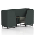  Rivet - Charcoal Panels And Vitreous Sofa