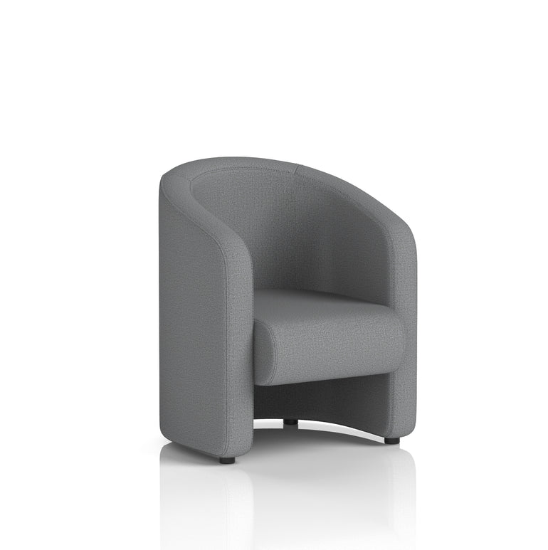 Lamport Armchair & 2 Seater Sofa – Multiple Premium Fabric Colours, Plywood Frame, No Assembly Required, 10 Year Frame Warranty – Office Reception or Lounge Seating