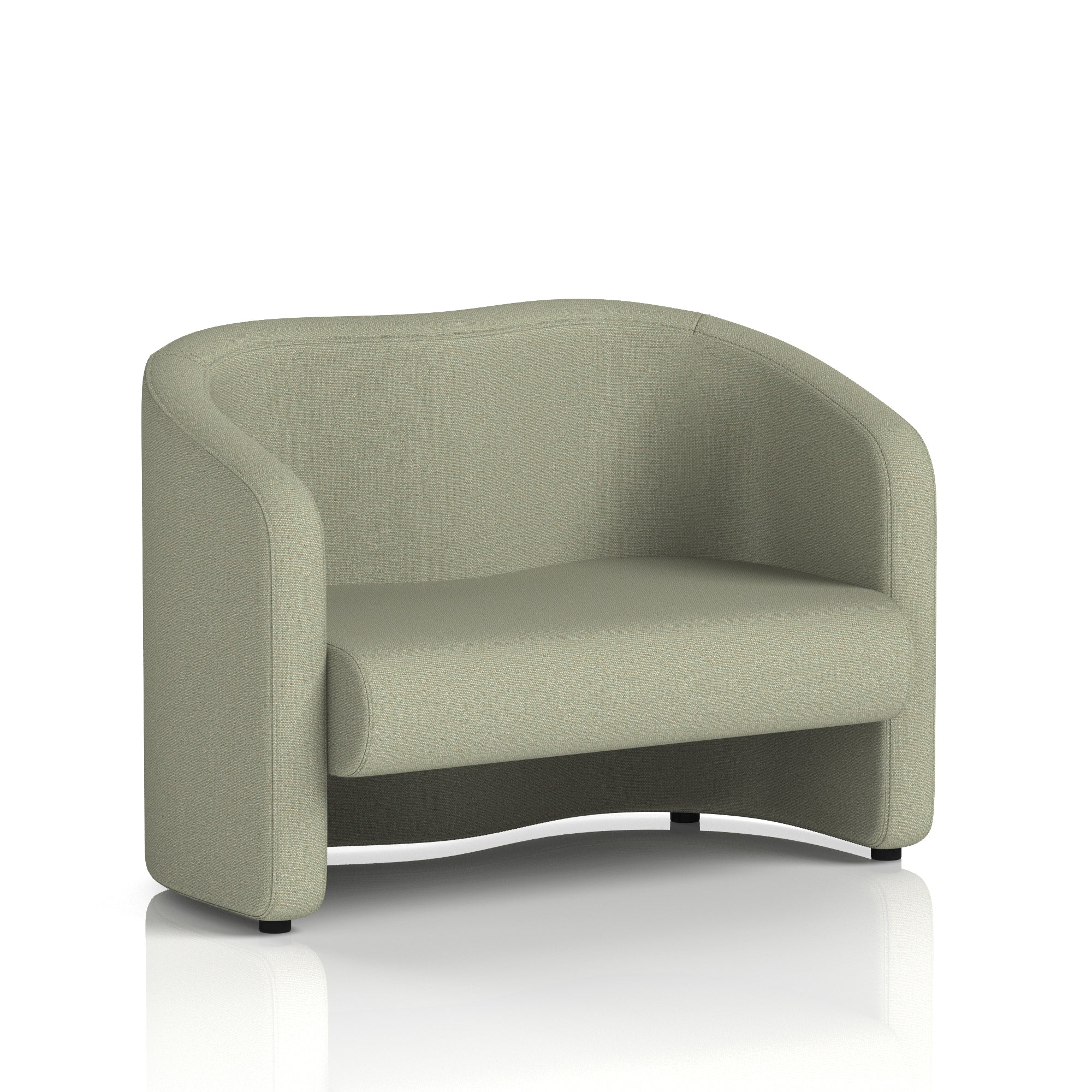 Lamport Armchair & 2 Seater Sofa – Multiple Premium Fabric Colours, Plywood Frame, No Assembly Required, 10 Year Frame Warranty – Office Reception or Lounge Seating