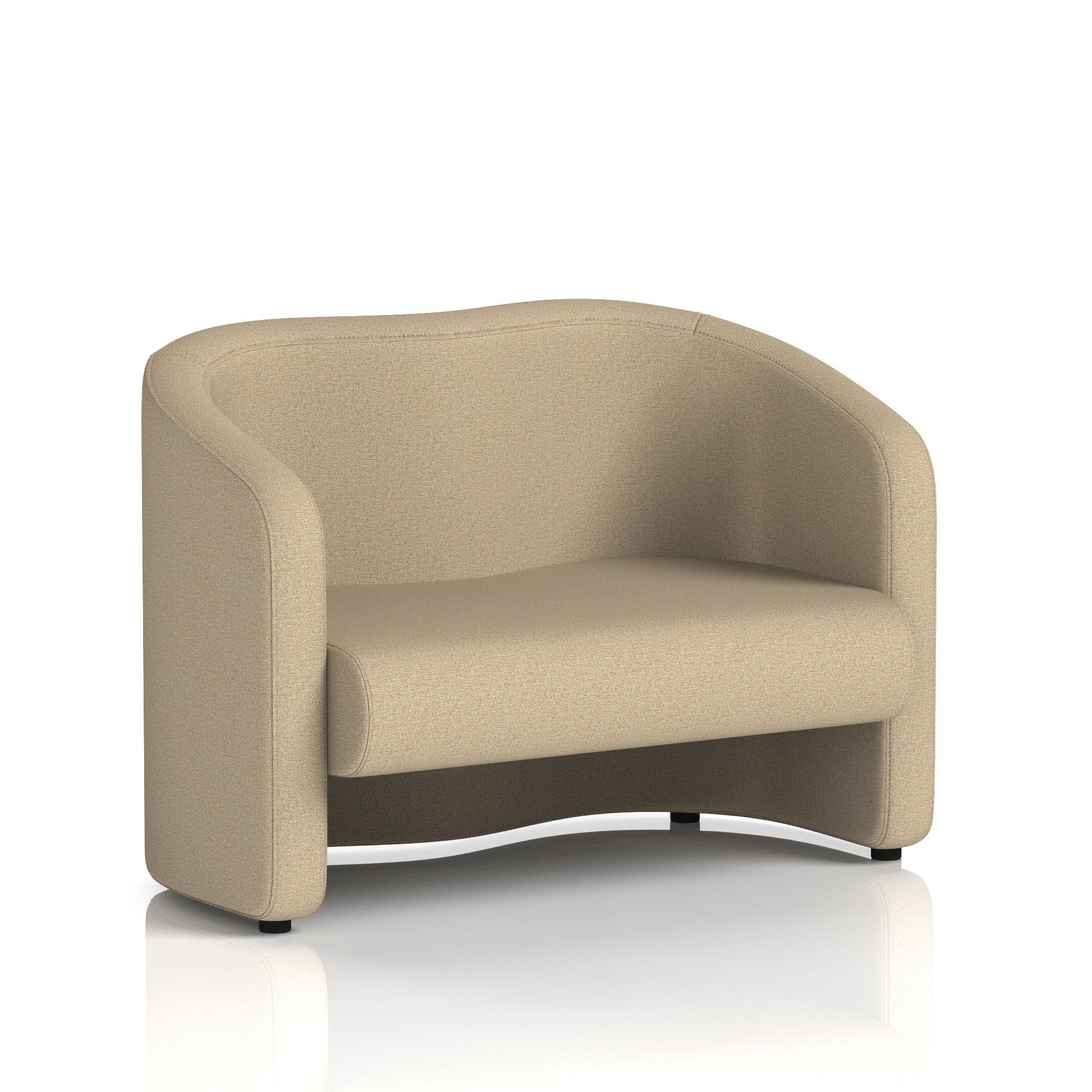 Lamport Armchair & 2 Seater Sofa – Multiple Premium Fabric Colours, Plywood Frame, No Assembly Required, 10 Year Frame Warranty – Office Reception or Lounge Seating