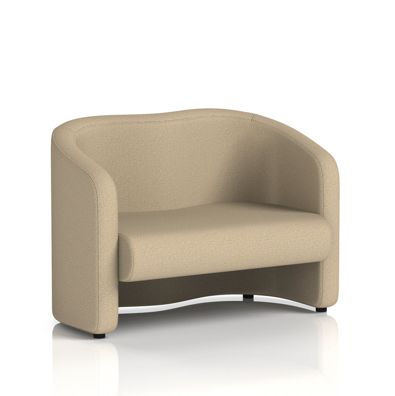 Lamport Armchair & 2 Seater Sofa – Multiple Premium Fabric Colours, Plywood Frame, No Assembly Required, 10 Year Frame Warranty – Office Reception or Lounge Seating