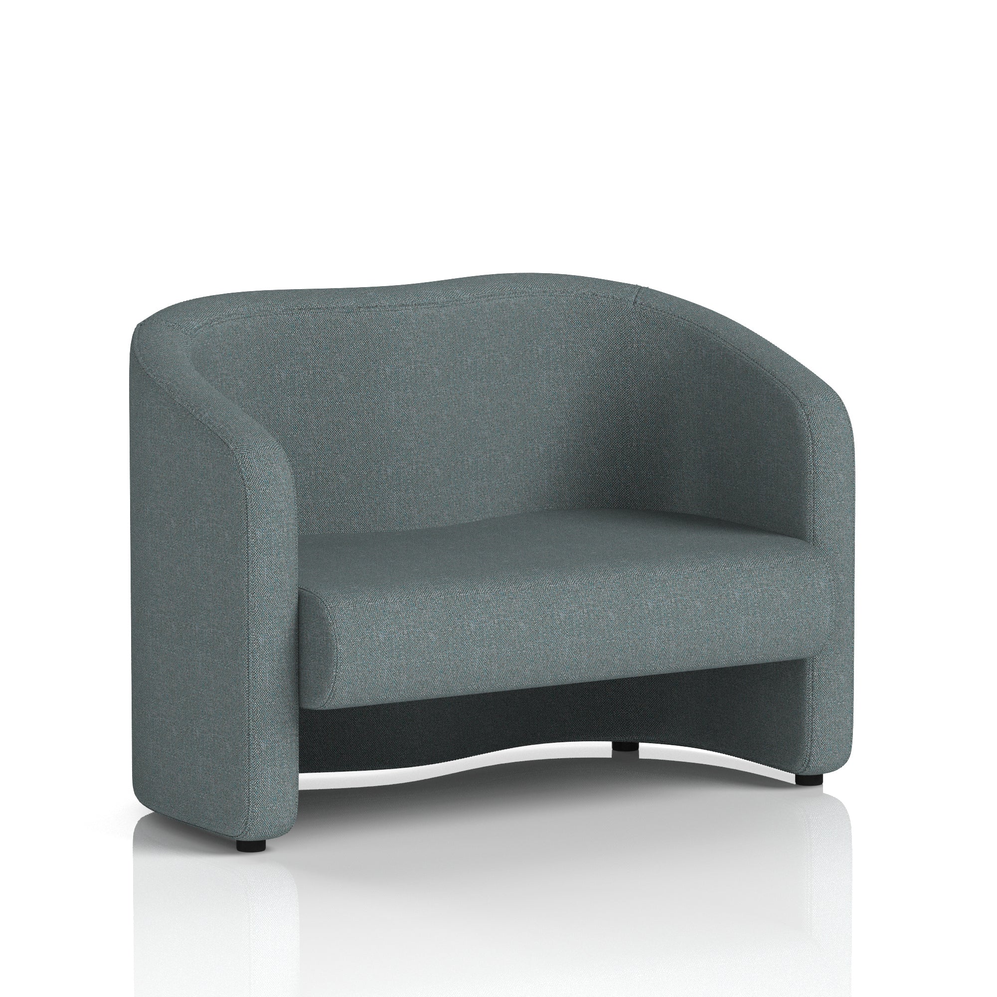 Lamport Armchair & 2 Seater Sofa – Multiple Premium Fabric Colours, Plywood Frame, No Assembly Required, 10 Year Frame Warranty – Office Reception or Lounge Seating