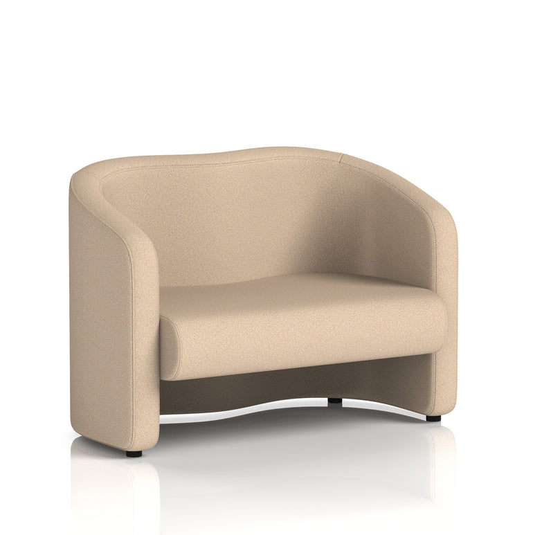 Lamport Armchair & 2 Seater Sofa – Multiple Premium Fabric Colours, Plywood Frame, No Assembly Required, 10 Year Frame Warranty – Office Reception or Lounge Seating