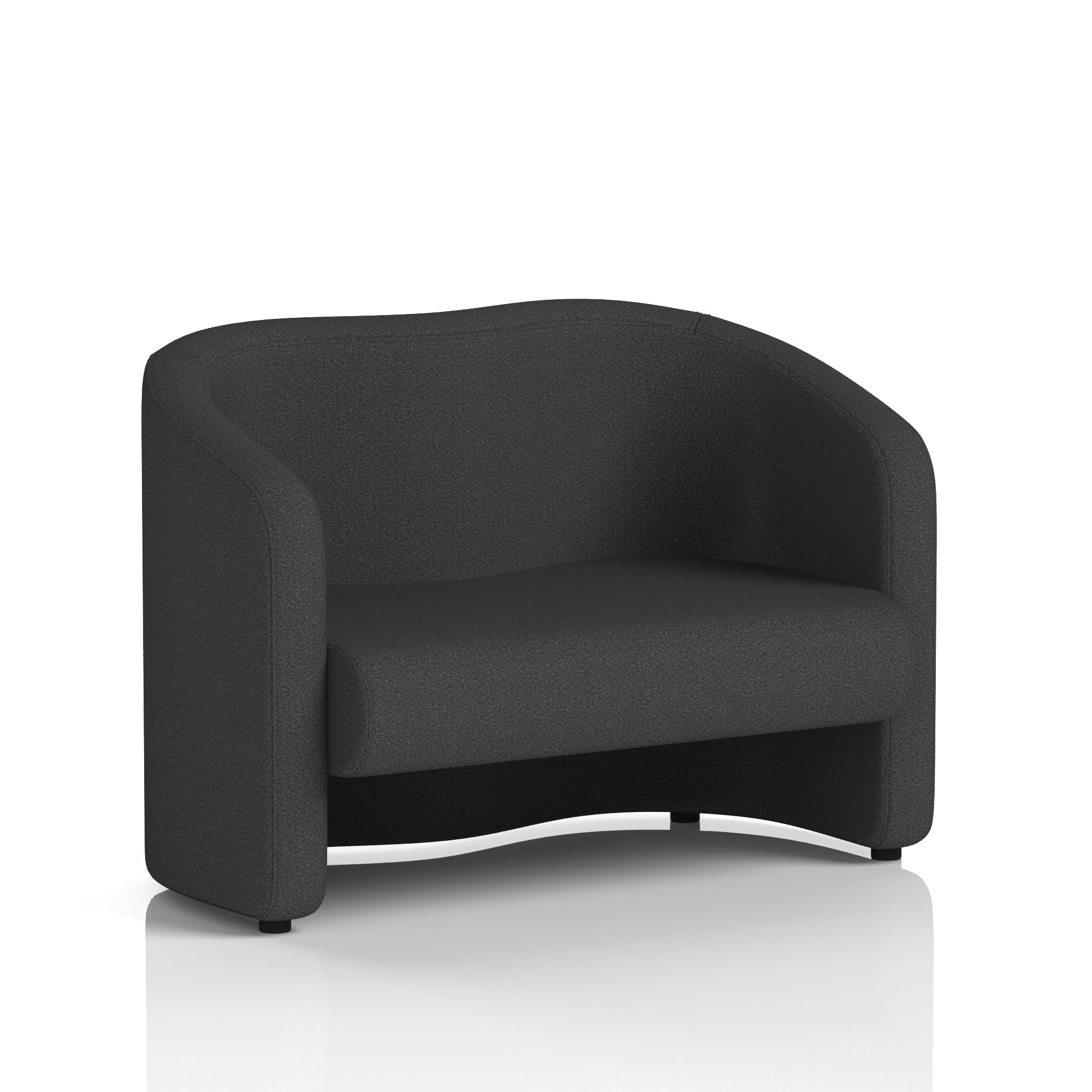 Lamport Armchair & 2 Seater Sofa – Multiple Premium Fabric Colours, Plywood Frame, No Assembly Required, 10 Year Frame Warranty – Office Reception or Lounge Seating