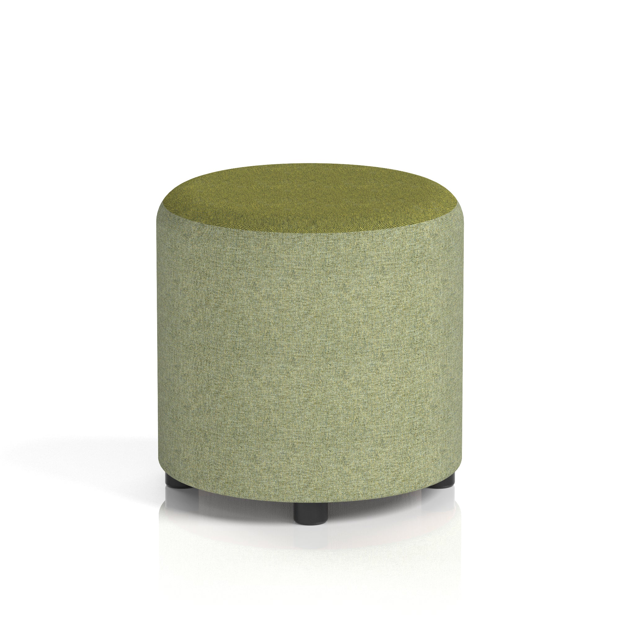 Harlestone Round Stool – Small or Large, Fully Assembled, Various Two-Tone Colour Combos, Plywood Frame with Foam & Fabric, 10 Year Frame Warranty – Office or Home Seating
