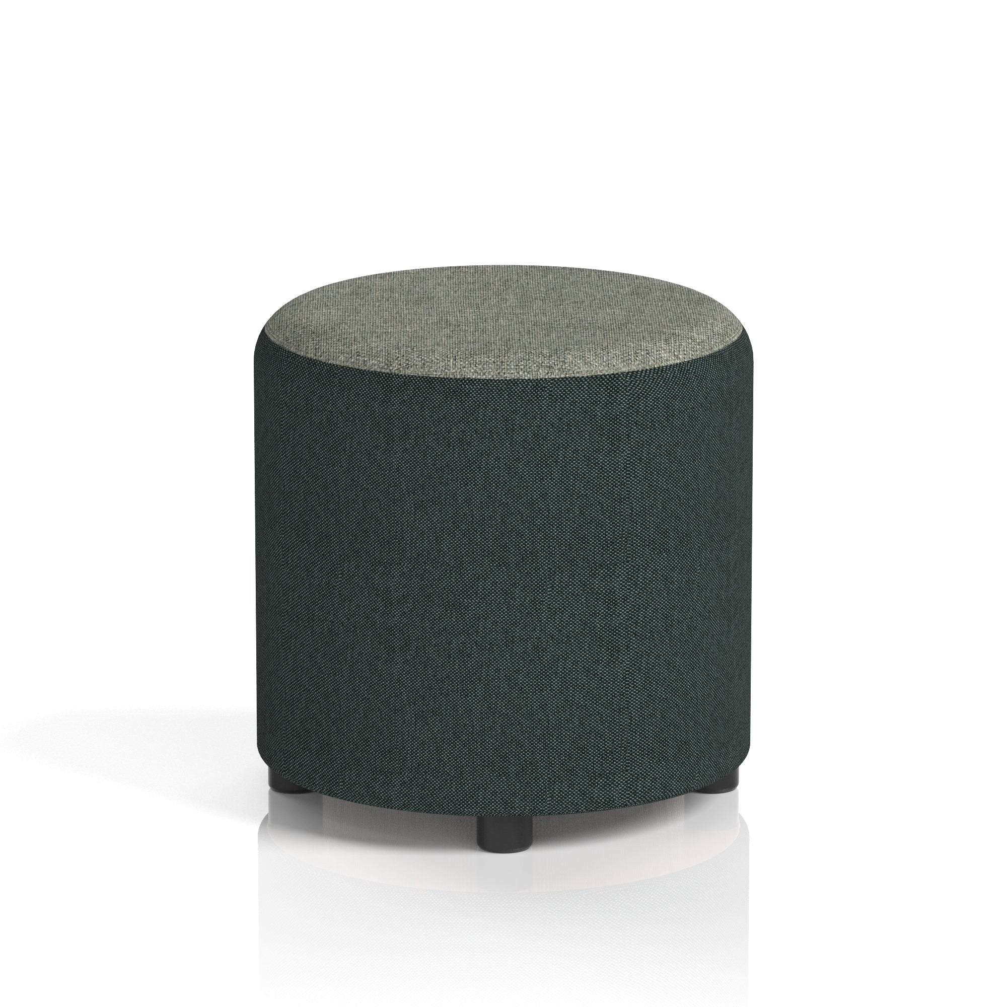 Harlestone Round Stool – Small or Large, Fully Assembled, Various Two-Tone Colour Combos, Plywood Frame with Foam & Fabric, 10 Year Frame Warranty – Office or Home Seating
