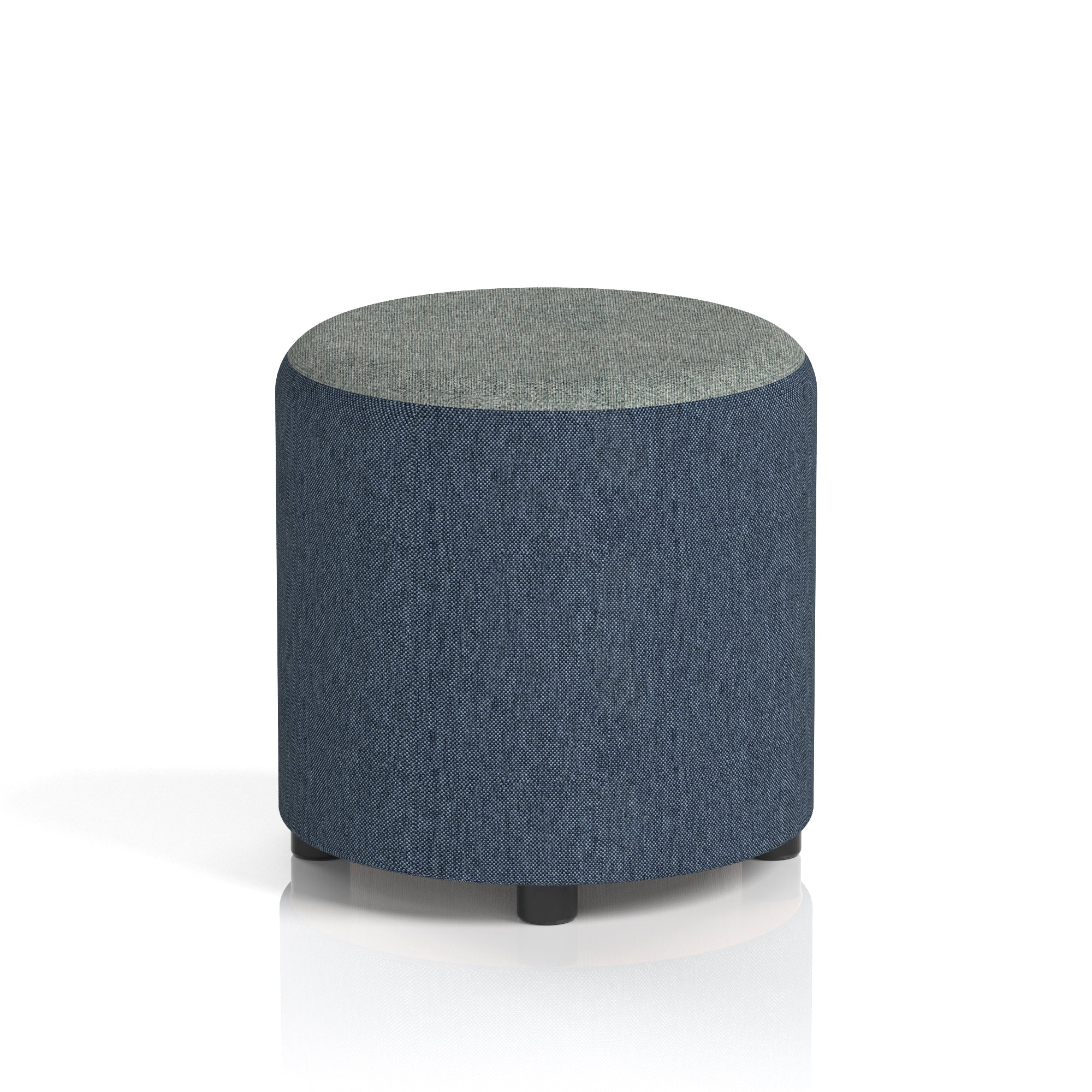 Harlestone Round Stool – Small or Large, Fully Assembled, Various Two-Tone Colour Combos, Plywood Frame with Foam & Fabric, 10 Year Frame Warranty – Office or Home Seating