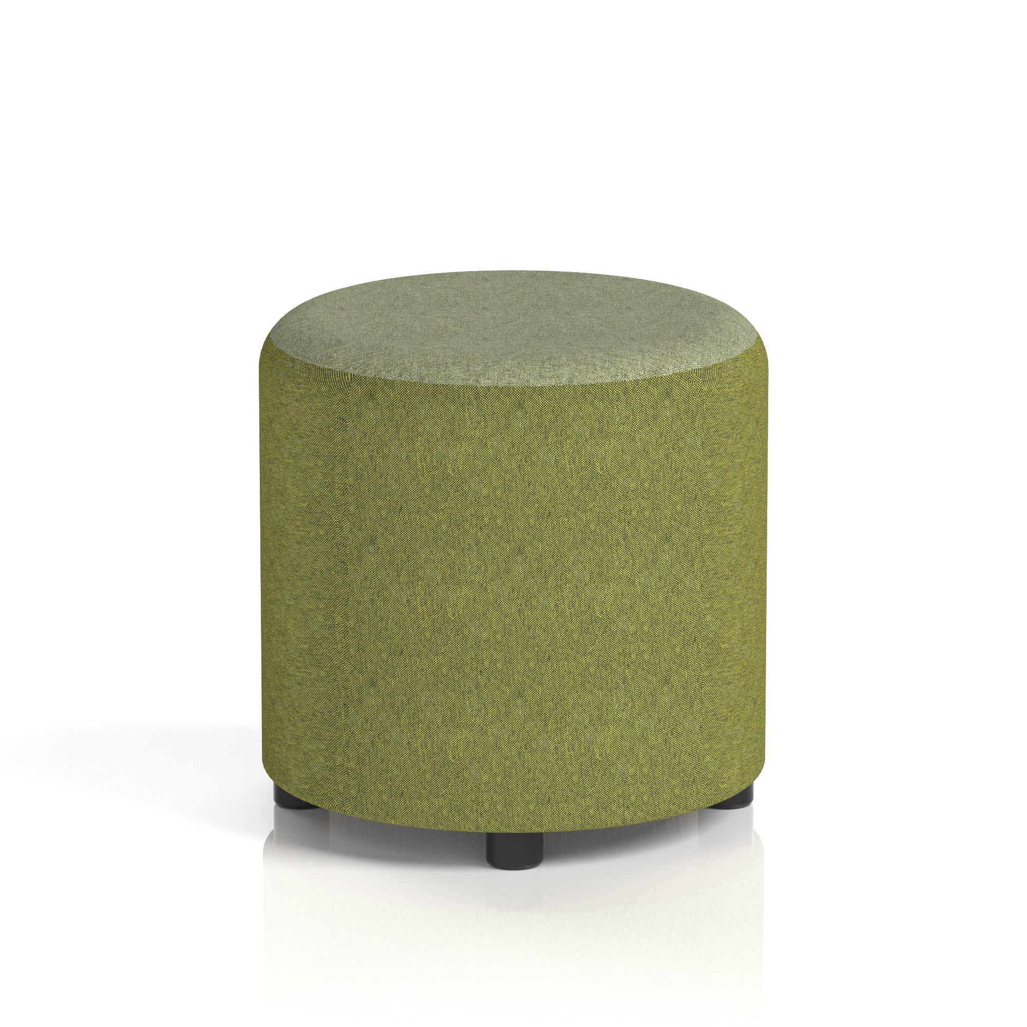 Harlestone Round Stool – Small or Large, Fully Assembled, Various Two-Tone Colour Combos, Plywood Frame with Foam & Fabric, 10 Year Frame Warranty – Office or Home Seating