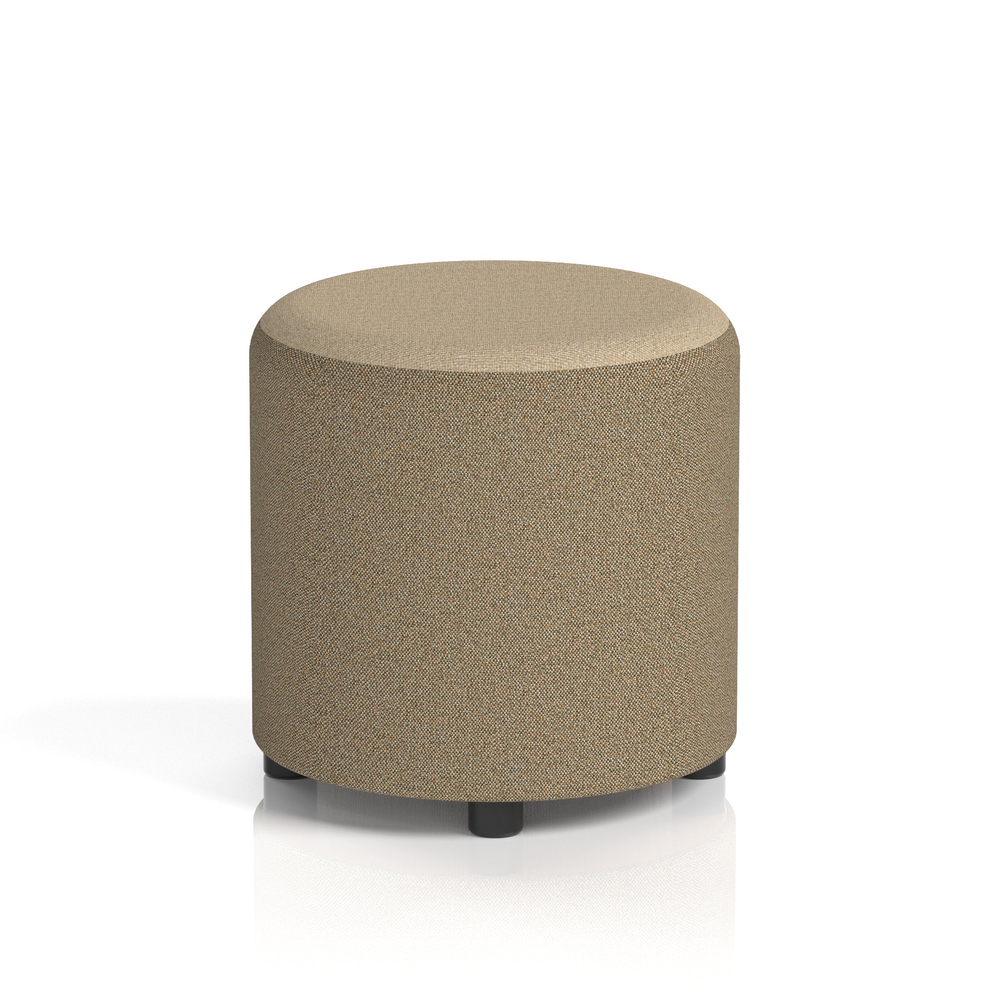 Harlestone Round Stool – Small or Large, Fully Assembled, Various Two-Tone Colour Combos, Plywood Frame with Foam & Fabric, 10 Year Frame Warranty – Office or Home Seating