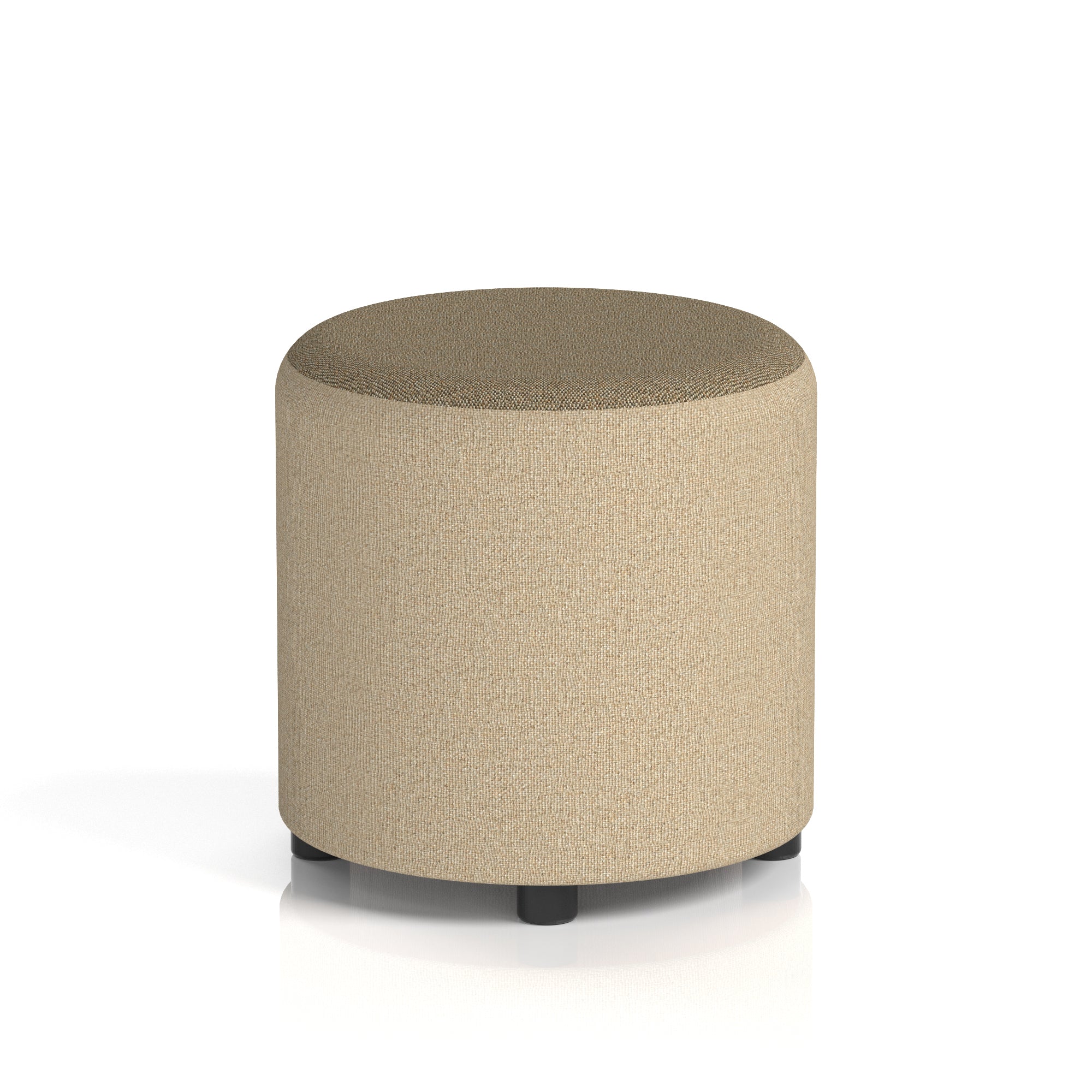 Harlestone Round Stool – Small or Large, Fully Assembled, Various Two-Tone Colour Combos, Plywood Frame with Foam & Fabric, 10 Year Frame Warranty – Office or Home Seating