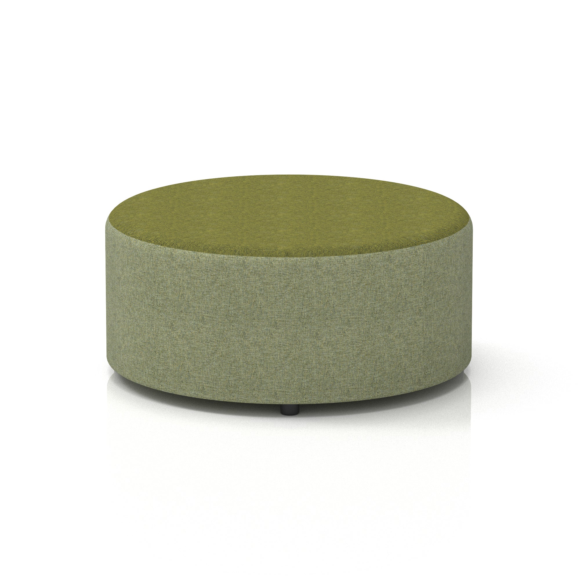 Harlestone Round Stool – Small or Large, Fully Assembled, Various Two-Tone Colour Combos, Plywood Frame with Foam & Fabric, 10 Year Frame Warranty – Office or Home Seating