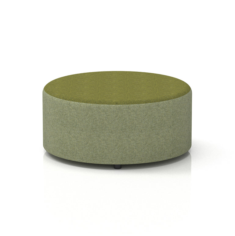 Harlestone Round Stool – Small or Large, Fully Assembled, Various Two-Tone Colour Combos, Plywood Frame with Foam & Fabric, 10 Year Frame Warranty – Office or Home Seating